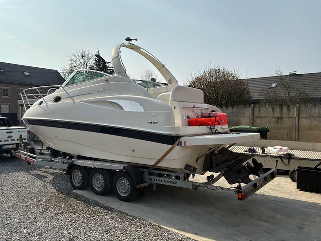 2007 cobrey 25 sc dubbelkajuitboot motorjacht met 3-assige aanhanger - afbeelding 21 van  77