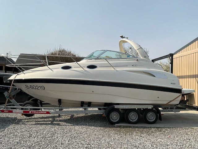 2007 cobrey 25 sc dubbelkajuitboot motorjacht met 3-assige aanhanger - afbeelding 12 van  79