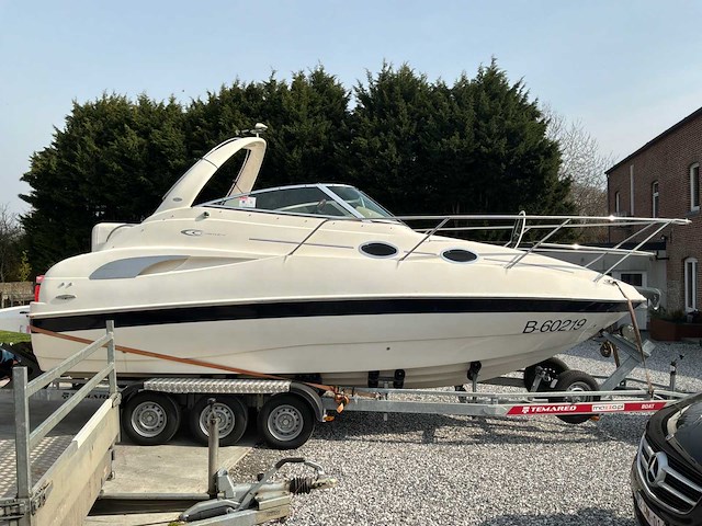 2007 cobrey 25 sc dubbelkajuitboot motorjacht met 3-assige aanhanger - afbeelding 56 van  79