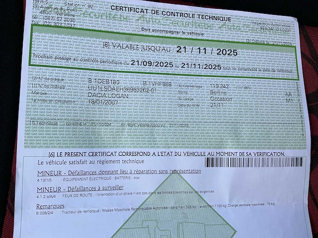 2007 dacia logan personenauto - afbeelding 9 van  17