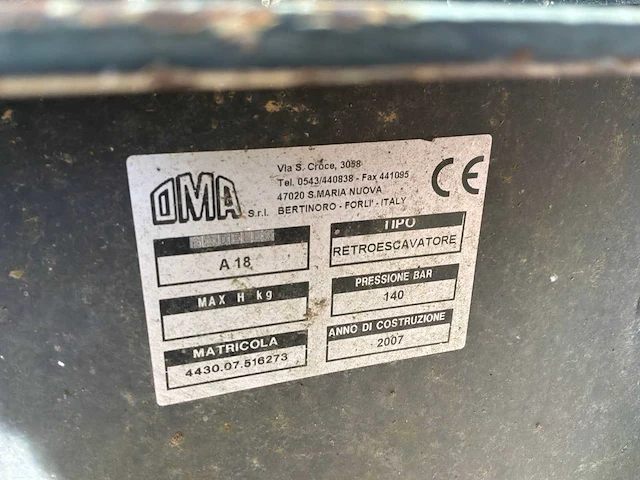 2007 dma a18 aanbouw graafarm - afbeelding 8 van  9