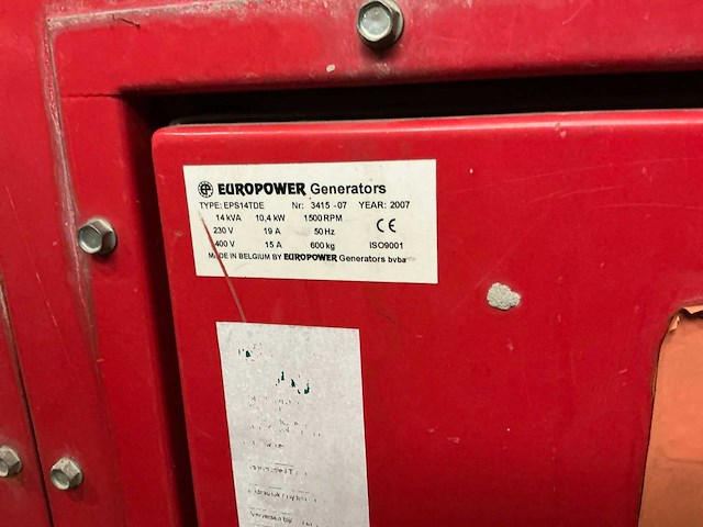 2007 eps 14 tde stroomgenerator - afbeelding 2 van  10