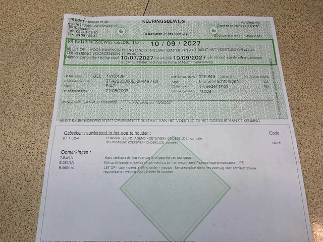 2007 fiat doblo cargo lichte vracht - afbeelding 28 van  42