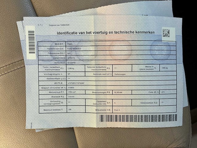 2007 ford mondeo personenauto - afbeelding 19 van  27