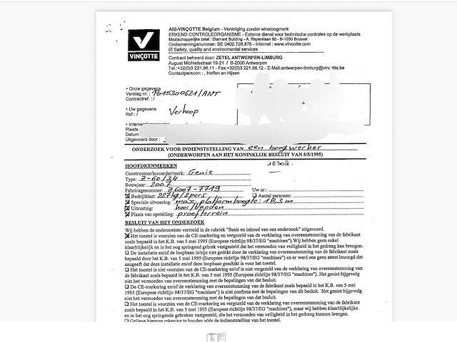 2007 genie z-60/34 - knikarmhoogwerker (zelfrijdend) - afbeelding 22 van  30