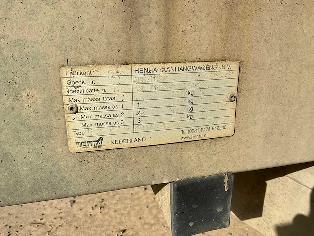 2007 henra pl27 aanhangwagen - afbeelding 8 van  8