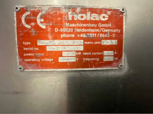 2007 holac sfci28ct bevroren vleessnijmachine - afbeelding 5 van  13