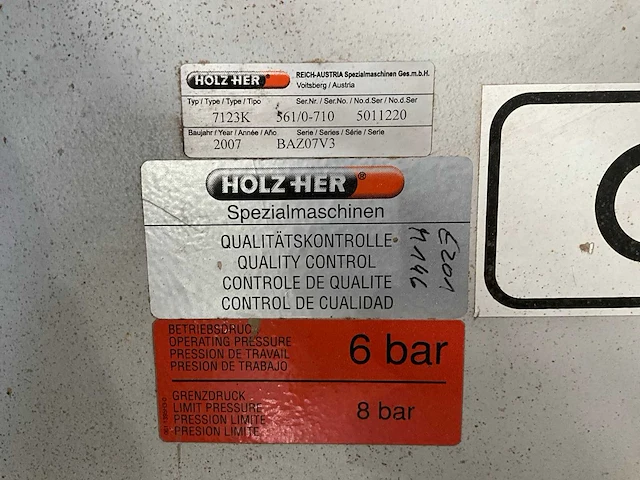 2007 holzher pro-master 7123k 3-assig bewerkingscentrum - afbeelding 7 van  27