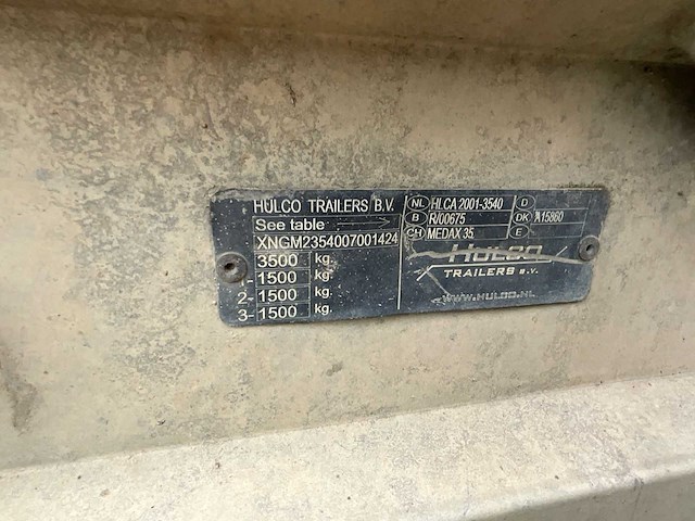 2007 hulco m2 aanhangwagen - afbeelding 8 van  17