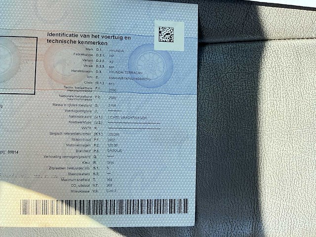 2007 hyundai terracan personenauto - afbeelding 31 van  44