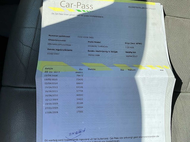 2007 hyundai terracan personenauto - afbeelding 32 van  44