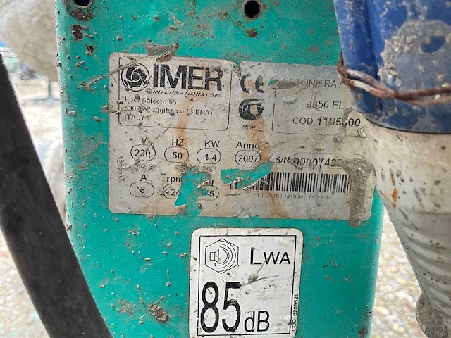 2007 imer syntesi s-350 verrijdbare betonmolen - afbeelding 3 van  4