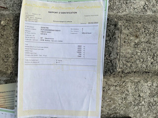 2007 iveco daily 65c18d/p takelwagen - afbeelding 4 van  4