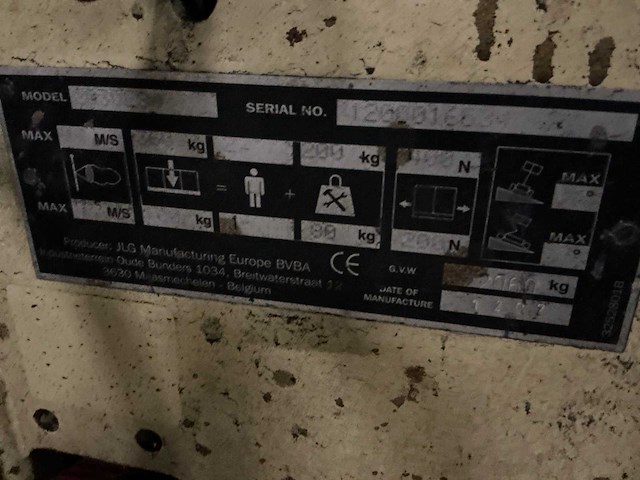 2007 jlg 2030es hoogwerker - afbeelding 6 van  9