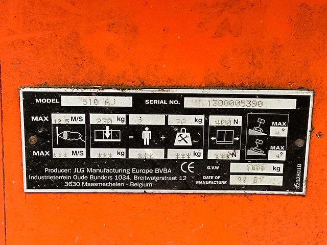 2007 jlg 510 aj hoogwerker - afbeelding 27 van  45