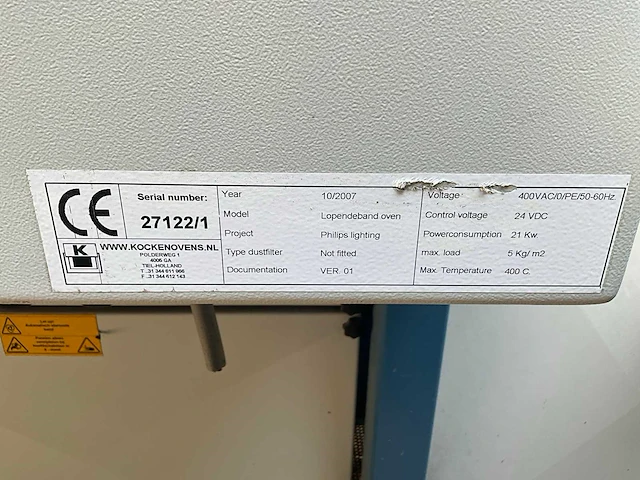 2007 kocken industriële lopende band oven - afbeelding 16 van  17