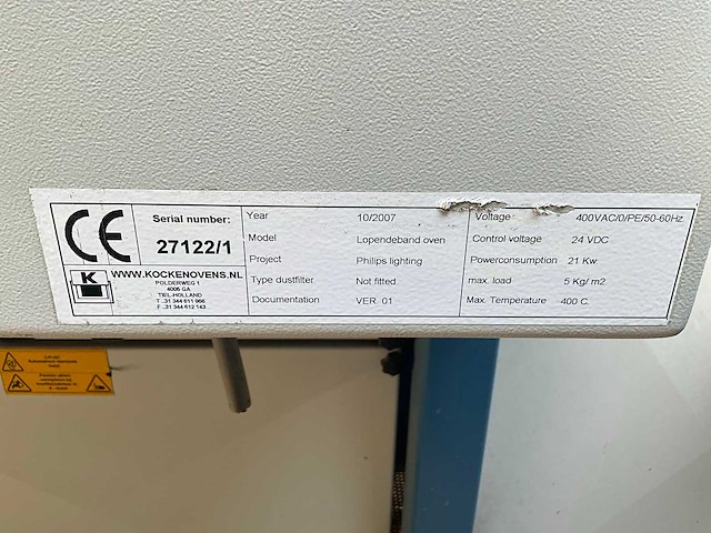 2007 kocken industriële lopende band oven - afbeelding 7 van  16