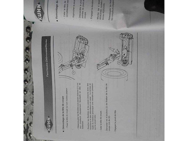 2007 kuhn ep 5262 spa maaiarm achter tractor - afbeelding 10 van  13