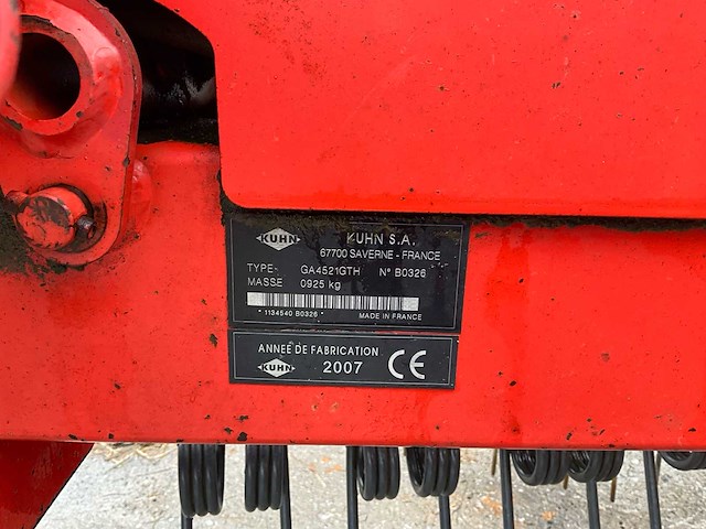 2007 kuhn ga 4521 gth masterdrive rake - afbeelding 12 van  19