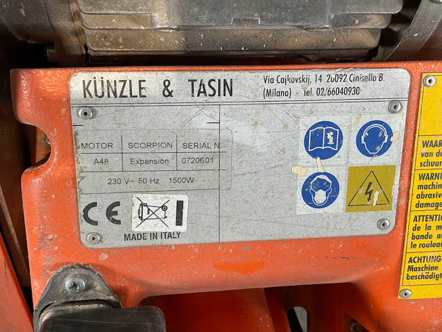 2007 künzle & tasin scorpion parketschuurmachine - afbeelding 6 van  6