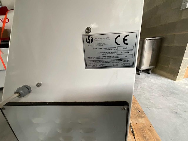 2007 logiudice forni professionele spiraal-kneedmachine - afbeelding 3 van  3