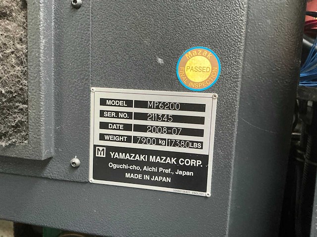 2007 mazak multiplex 6200 cnc-draaibank - afbeelding 2 van  10
