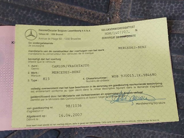 2007 mercedes 815 truck - afbeelding 5 van  7