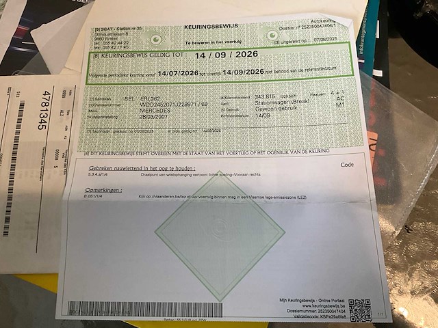 2007 mercedes b klasse personenauto - afbeelding 9 van  15