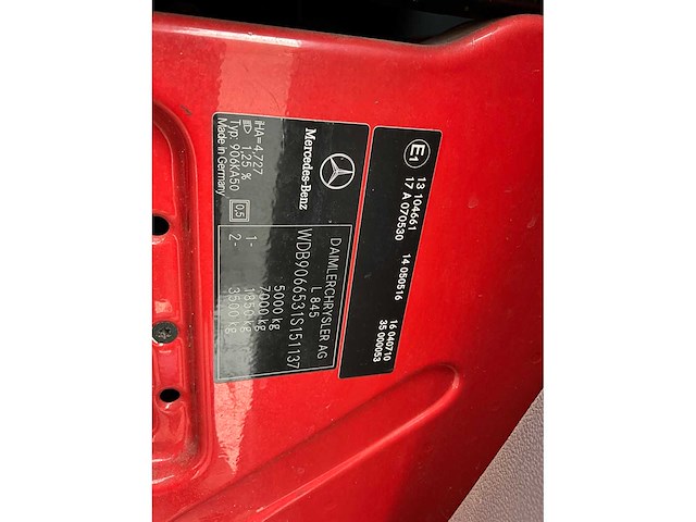 2007 mercedes benz 515 cdi brandweerwagen bestelwagen - afbeelding 3 van  24