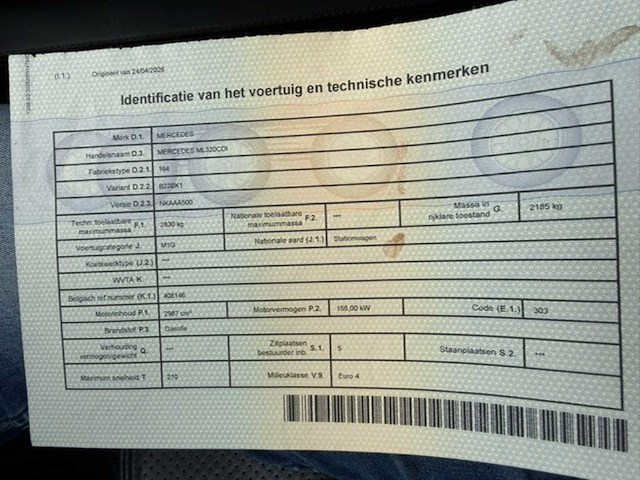 2007 mercedes ml320cdi 164 - afbeelding 3 van  7