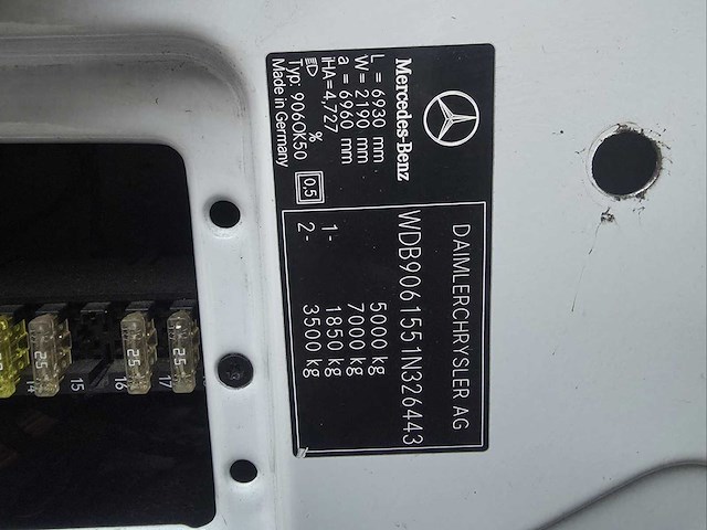 2007 mercedes sprinter 511 cdti 3.5 auto - afbeelding 19 van  26
