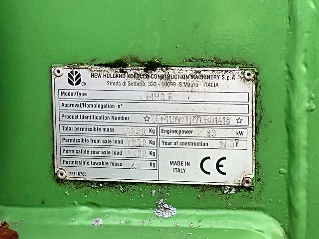 2007 new holland mh 3.6 banden graafmachine - afbeelding 17 van  25
