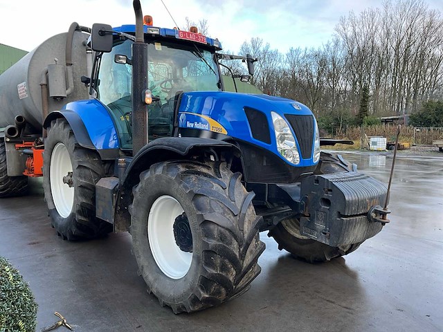 2007 new holland t7050 4wd sa vierwielaangedreven landbouwtractor - afbeelding 10 van  16