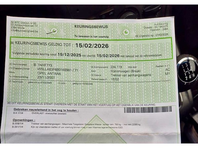 2007 opel antara 4x4 2.0 cdti personenauto - afbeelding 10 van  21