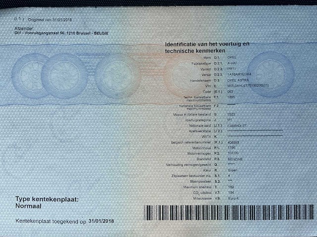 2007 opel astra personenauto - afbeelding 12 van  14