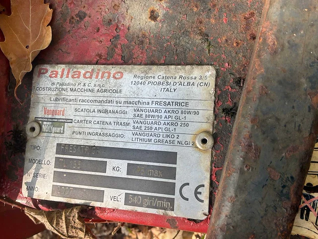 2007 palladino tl135 grondfrees voor tractor - afbeelding 4 van  5