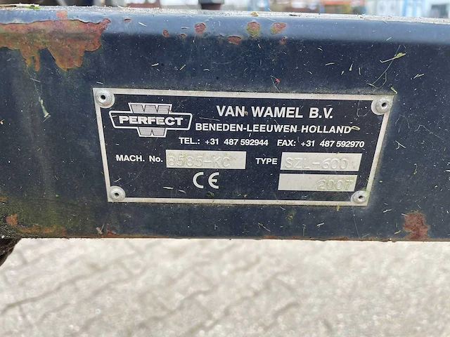 2007 perfect szl-600 palenmaaier - side shift - afbeelding 8 van  16