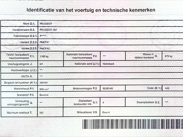 2007 peugeot 107 1.0 auto - afbeelding 8 van  8