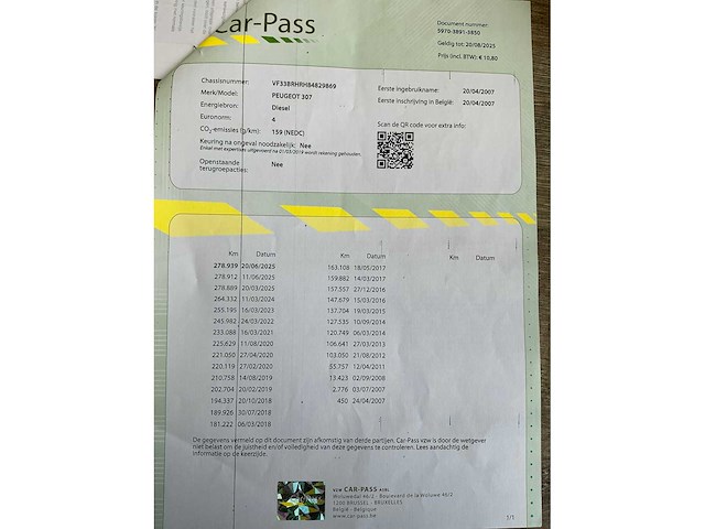 2007 peugeot 307 cabriolet - afbeelding 29 van  29