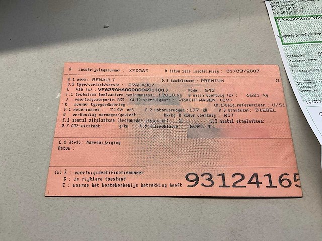 2007 renault premium 29aha3c vrachtwagen - afbeelding 16 van  26