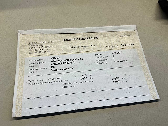 2007 renault premium 29aha3c vrachtwagen - afbeelding 19 van  26