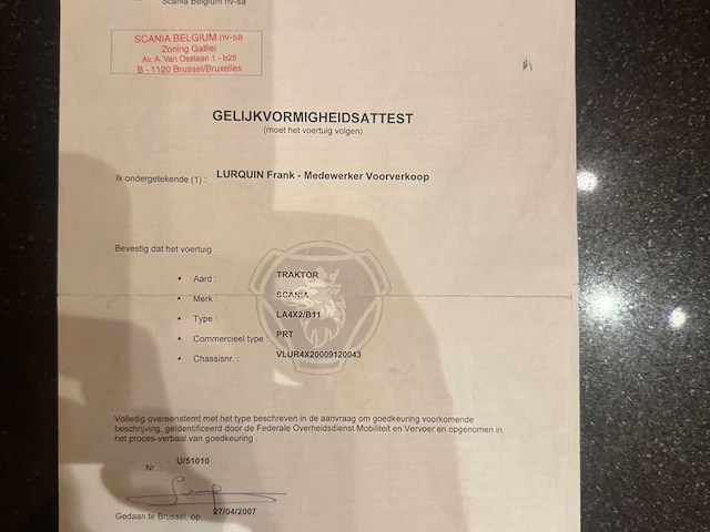 2007 scania prt vrachtwagen + groenewegen oplegger - afbeelding 61 van  68