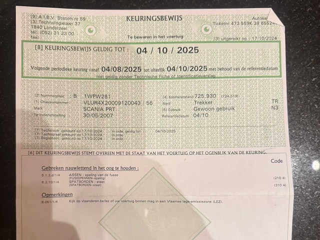 2007 scania prt vrachtwagen + groenewegen oplegger - afbeelding 65 van  68