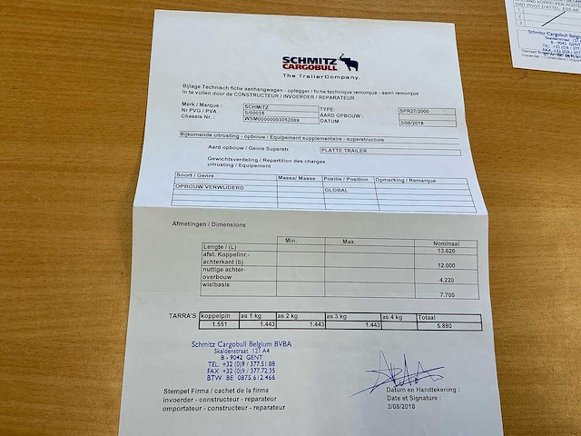2007 schmitz cargobull trailer - afbeelding 9 van  17