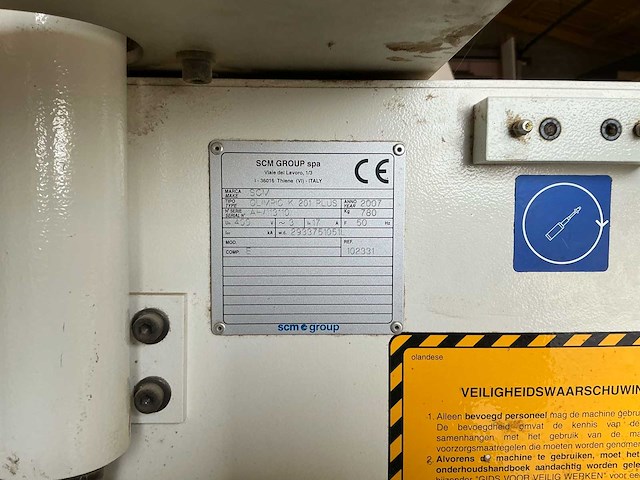 2007 scm olimpic k. 201 plus randbondingmachines - afbeelding 8 van  17