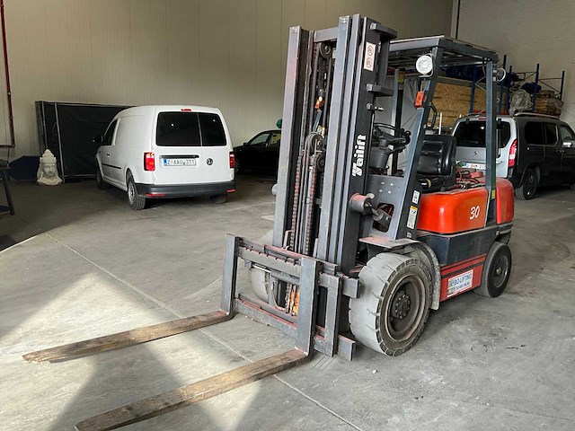 2007 tailift vorkheftruck - free lift - 3000kg - afbeelding 1 van  21