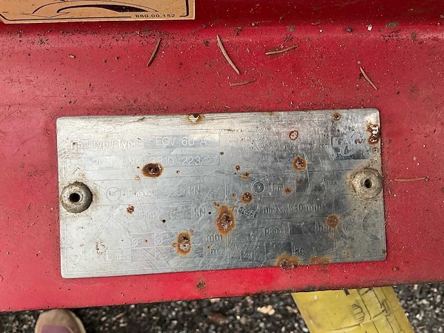 2007 tajfun egv 60a 6ton bosbouwlier - afbeelding 9 van  18