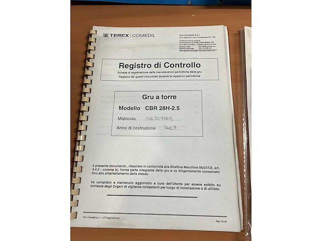 2007 terex/comedil cbr 28h-2.5 torenkraan - afbeelding 29 van  37