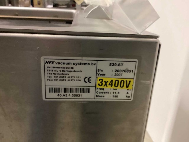 2007 turbovac 520-st vacuümmachine - afbeelding 6 van  7