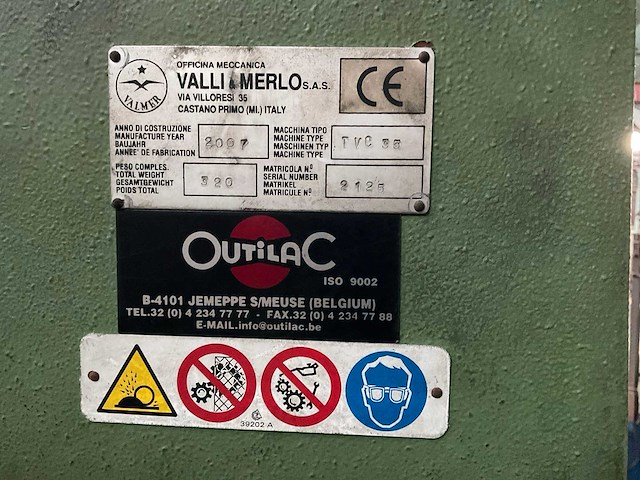 2007 valli&merlo tvc35 kolomboormachine - afbeelding 7 van  9